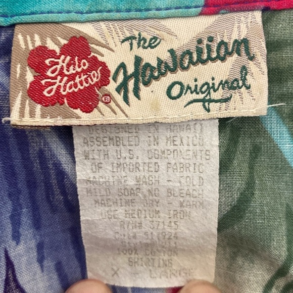 Hilo Hattie The Hawaiian Original Button Up Short Sleeve Shirt Size XL - Picture 5 of 5